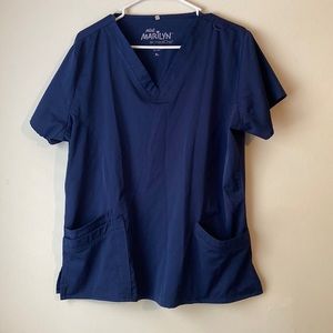 Mini Marilyn navy blue scrubs